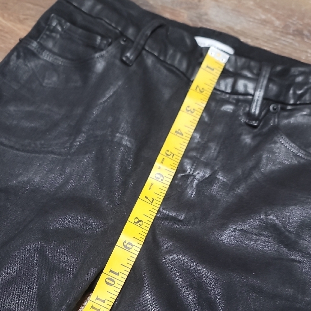 Good American Black Coated Denim Jeans - Picture 5 of 8